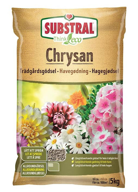 Substral Chrysan Kruknäring, 5kg - Svedberga Plantskola AB - Köp växter Online med hemleverans.